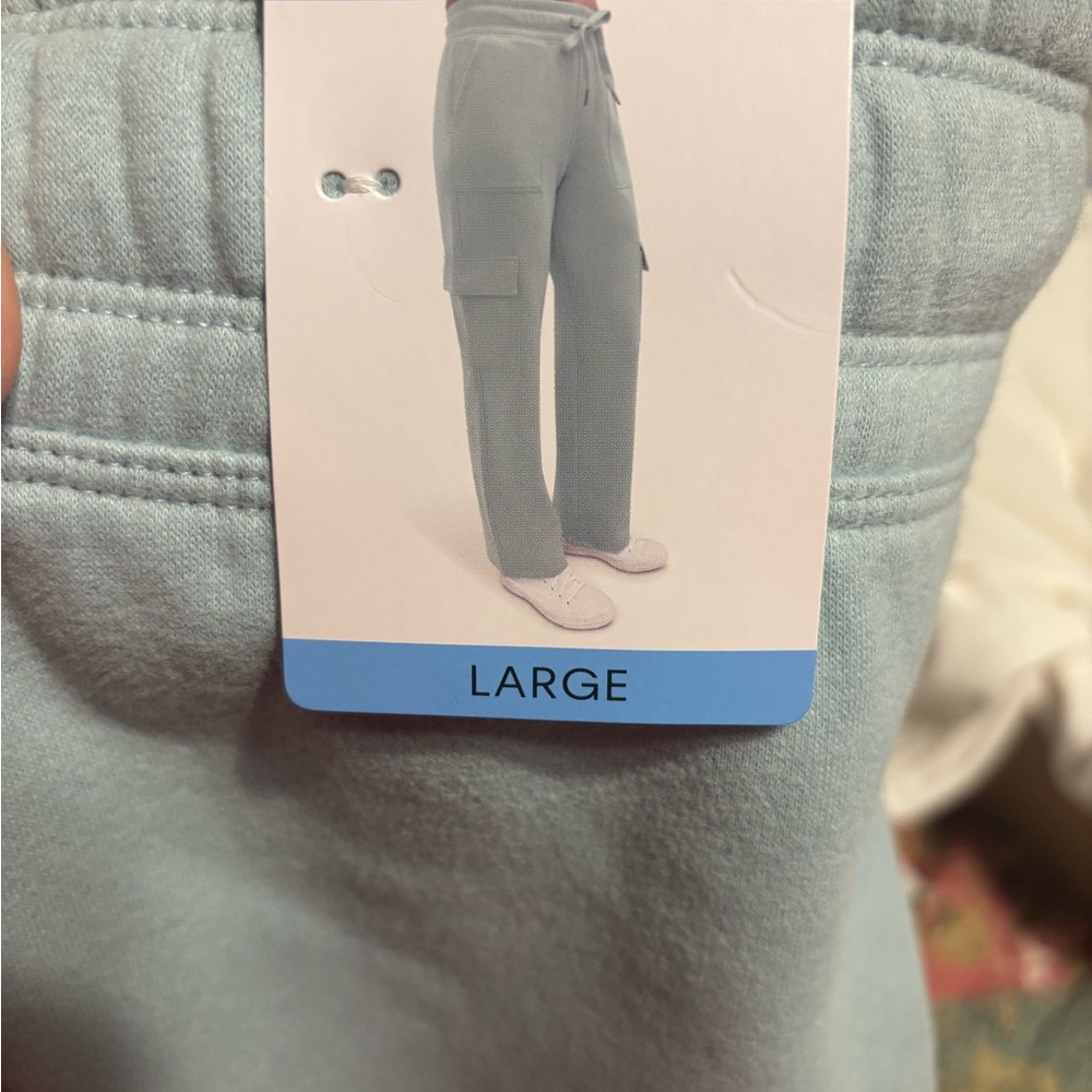 Woman’s Light Blue Cargo Pants